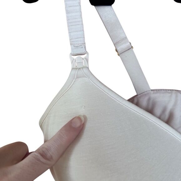 ThirdLove- Classic Wireless Front Closure Nursing Bra Light Pink, Size 36E - Picture 6 of 11